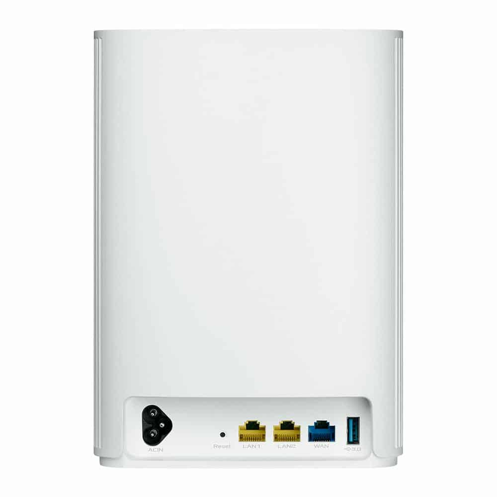 (image for) ASUS ZenWiFi (XP4) AX Hybrid AiMesh AX1800 WiFi 6 2 Pack White